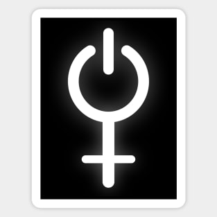 Girl Power Electronic Symbol Magnet